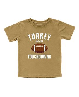 Sweet Wink Sweet Wink Boys' Turkey and Touchdowns Thanksgiving Short Sleeve T-Shirt