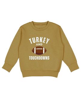 Sweet Wink Sweet Wink Boys' Turkey and Touchdowns Thanksgiving Sweatshirt