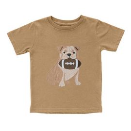 Sweet Wink Sweet Wink Bulldog Football Patch Short Sleeve T-Shirt