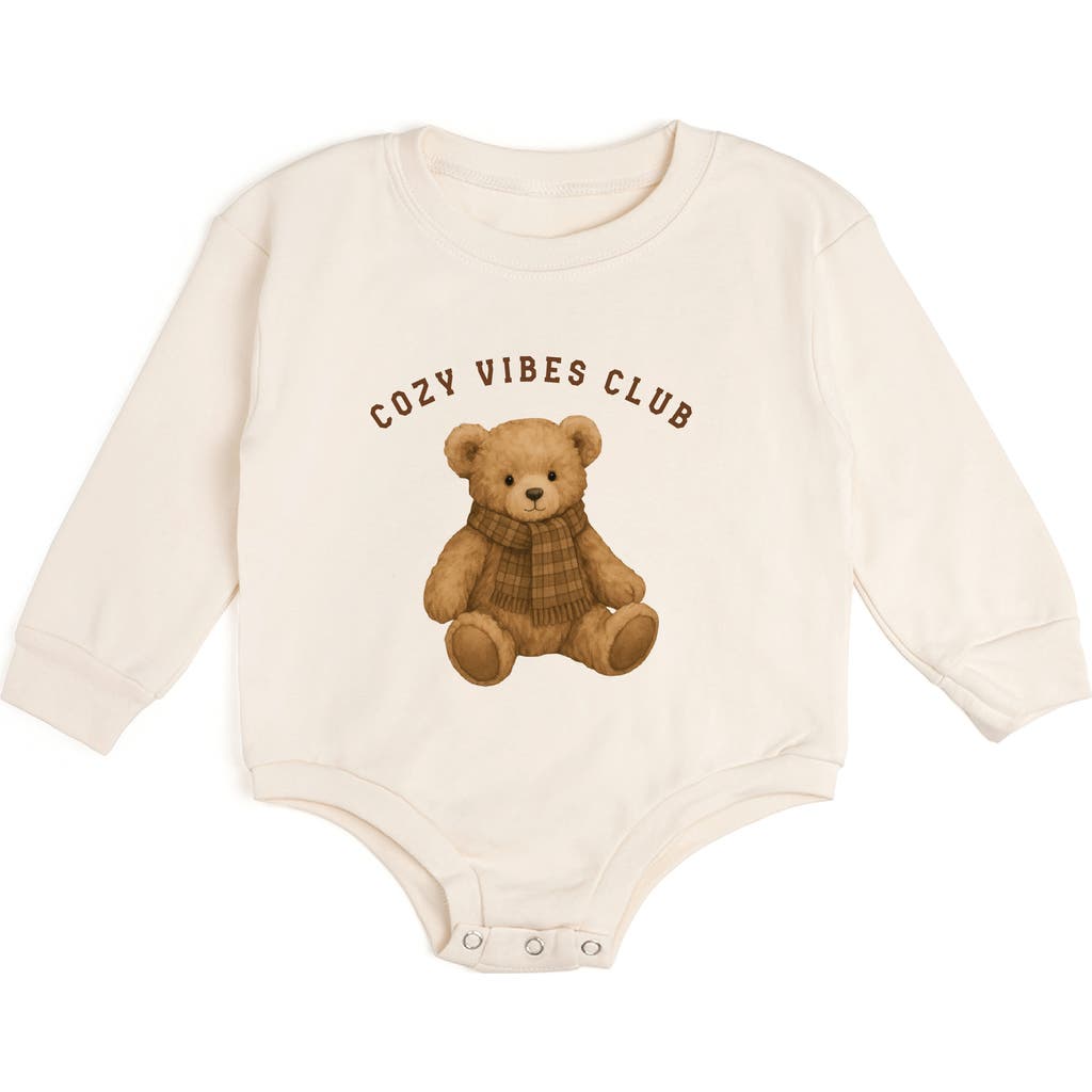 Sweet Wink Sweet Wink Cozy Teddy Long Sleeve Romper