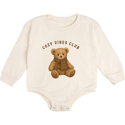 Sweet Wink Sweet Wink Cozy Teddy Long Sleeve Romper