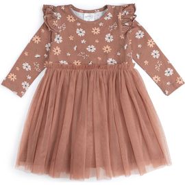 Sweet Wink Sweet Wink Ditsy Fall Floral Long Sleeve Tutu Dress