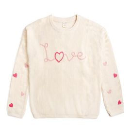 Sweet Wink Sweet Wink Ditsy Love Knit Women's Sweater