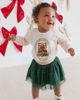 Sweet Wink Sweet Wink Emerald Rhinestone Christmas Tulle Bow Baby Headband (Baby) - 3