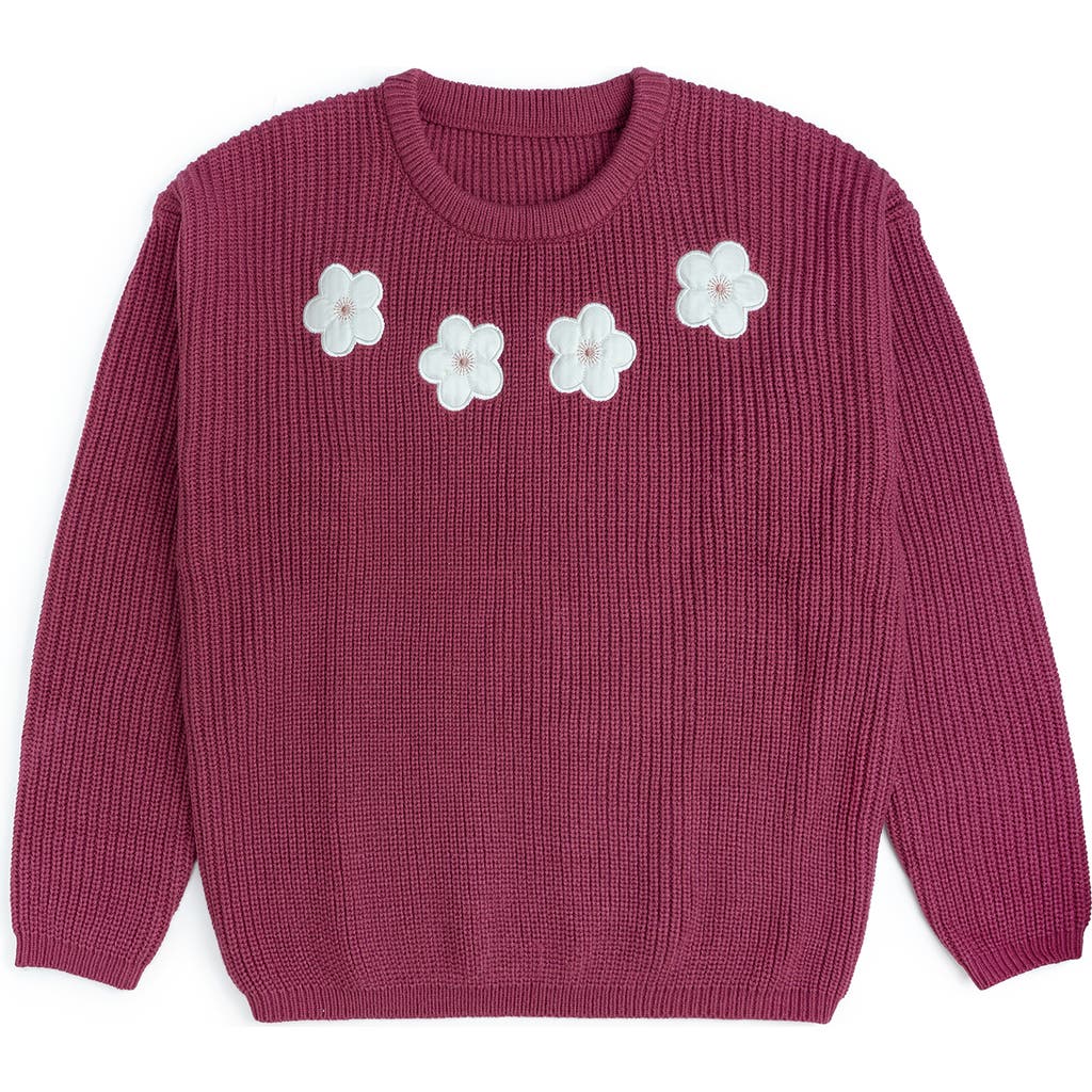 Sweet Wink Sweet Wink Floral Applique Women's Sweater