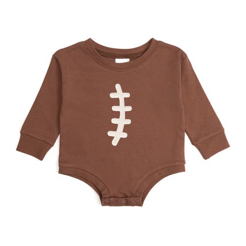 Sweet Wink Sweet Wink Football Lace Patch Long Sleeve Romper