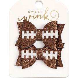 Sweet Wink Sweet Wink Game Day Glitter Bow Clip Set