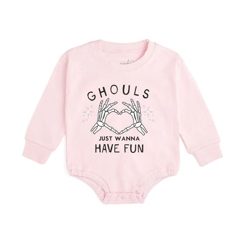 Sweet Wink Sweet Wink Ghouls Just Wanna Have Fun Halloween Long Sleeve Romper