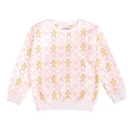 Sweet Wink Sweet Wink Gingerbread Bow Trellis Christmas Sweatshirt