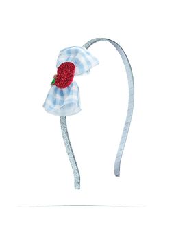 Sweet Wink Sweet Wink Girls' Apple Gingham Tulle Bow Headband
