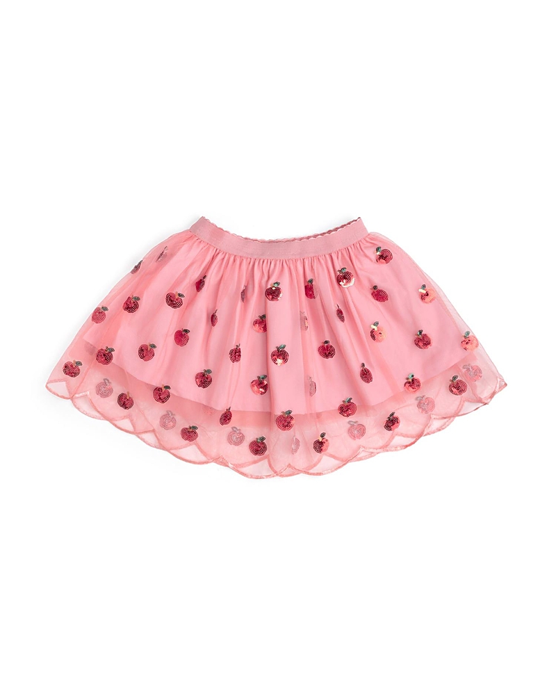 Sweet Wink Sweet Wink Girls' Apple Sequin Scalloped Tutu Skirt