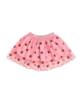 Sweet Wink Sweet Wink Girls' Apple Sequin Scalloped Tutu Skirt