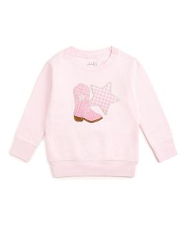 Sweet Wink Sweet Wink Girls' Bandana Cowgirl Patch Western Sweatshirt