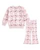Sweet Wink Sweet Wink Girls' Bat and Ghost Trellis Halloween Sweatshirt & Flare Legging Set - 1