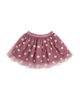 Sweet Wink Sweet Wink Girls' Berry Floral Embroidered Tutu Skirt