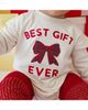 Sweet Wink Sweet Wink Girls' Best Gift Ever Patch Christmas Long Sleeve Romper - 3