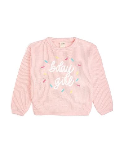Sweet Wink Sweet Wink Girls' Birthday Sprinkle Knit Sweater