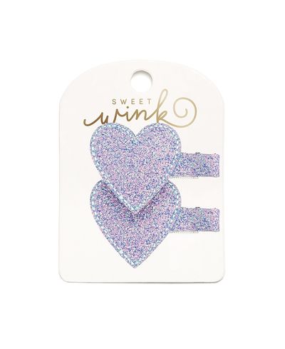 Sweet Wink Sweet Wink Girls' Blue Heart Clip Set