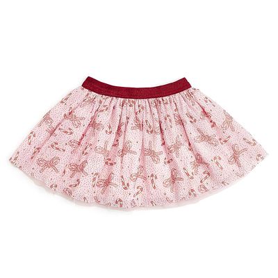 Sweet Wink Sweet Wink Girls' Candy Cane Bow Printed Christmas Tutu