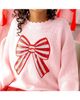 Sweet Wink Sweet Wink Girls' Candy Cane Sequin Bow Patch Christmas Sweater - 3