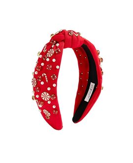 Sweet Wink Sweet Wink Girls' Candy Cane Swirl Christmas Gemstone Headband