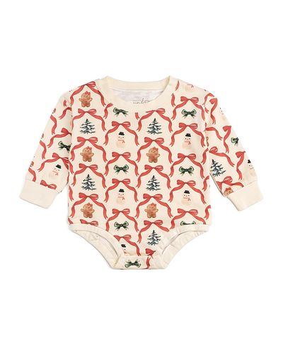 Sweet Wink Sweet Wink Girls' Christmas Cutie Long Sleeve Romper