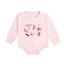 Sweet Wink Sweet Wink Girls' Christmas Fun Long Sleeve Romper