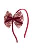 Sweet Wink Sweet Wink Girls' Christmas Plaid Layered Bow Headband - 1