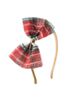 Sweet Wink Sweet Wink Girls' Christmas Plaid Tulle Bow Headband - 1