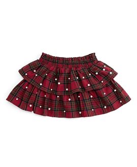 Sweet Wink Sweet Wink Girls' Christmas Tartan Pearl Skirt
