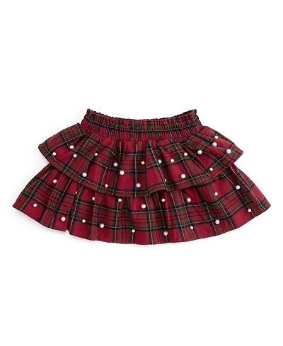 Sweet Wink Sweet Wink Girls' Christmas Tartan Pearl Skirt
