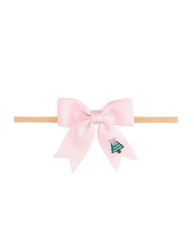 Sweet Wink Sweet Wink Girls' Christmas Tree Embroidered Bow Baby Headband