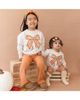Sweet Wink Sweet Wink Girls' Cinnamon Plaid Bow Patch Long Sleeve Romper - 5