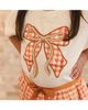 Sweet Wink Sweet Wink Girls' Cinnamon Plaid Bow Patch Short Sleeve T-Shirt - 3