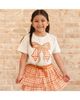 Sweet Wink Sweet Wink Girls' Cinnamon Plaid Tulle Bow Clip Set - 4