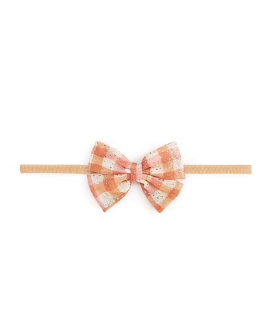 Sweet Wink Sweet Wink Girls' Cinnamon Plaid Tulle Bow Headband