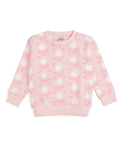 Sweet Wink Sweet Wink Girls' Coquette Ghost Halloween Sweatshirt