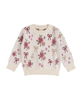 Sweet Wink Sweet Wink Girls' Coquette Rose Sweater