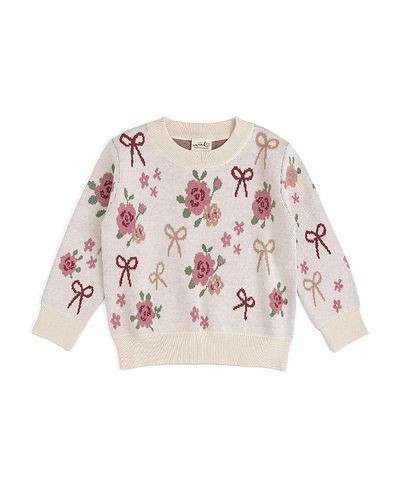 Sweet Wink Sweet Wink Girls' Coquette Rose Sweater