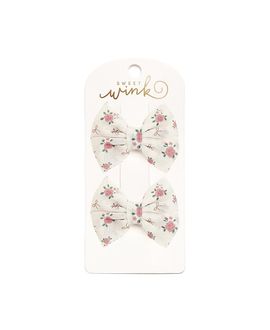 Sweet Wink Sweet Wink Girls' Coquette Rose Tulle Bow Clip Set
