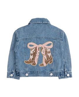 Sweet Wink Sweet Wink Girls' Cowgirl Cutie Patch Western Denim Jacket