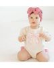 Sweet Wink Sweet Wink Girls' Ditsy Floral Bow Patch Short Sleeve Romper - 2