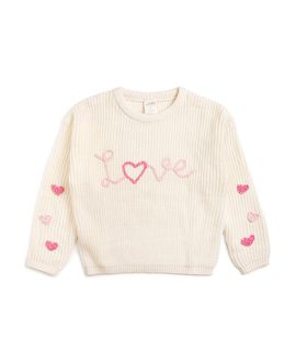 Sweet Wink Sweet Wink Girls' Ditsy Love Valentine's Day Knit Sweater
