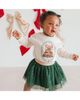 Sweet Wink Sweet Wink Girls' Emerald Rhinestone Christmas Tulle Bow Baby Headband - 2
