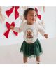 Sweet Wink Sweet Wink Girls' Emerald Rhinestone Christmas Tulle Bow Baby Headband - 3