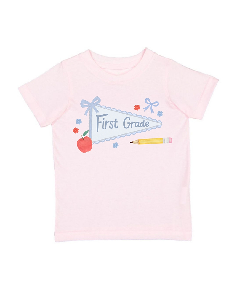 Sweet Wink Sweet Wink Girls' First Grade Pennant Short Sleeve T-Shirt