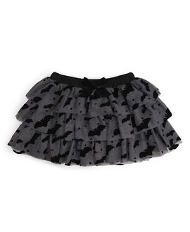 Sweet Wink Sweet Wink Girls' Flocked Bats Halloween Bow Tiered Tutu
