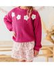 Sweet Wink Sweet Wink Girls' Floral Applique Sweater - 3