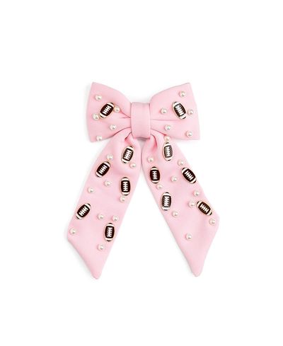 Sweet Wink Sweet Wink Girls' Football Pearl Bow Clip