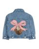Sweet Wink Sweet Wink Girls' Football Sequin Patch Denim Jacket - 1